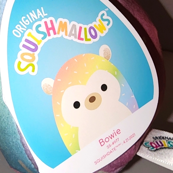BOWIE 🦔 Rainbow Hedgehog Original Squishmallow by Kelly Toy ☆》NWT《☆ - Picture 3 of 8